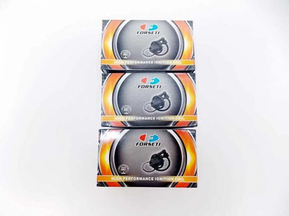 3 x FORSETI Ignition Coil Spark Plug Cap Assembly for SUZUKI GT550 (73-79)