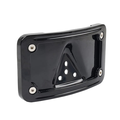 Curved Laydown License Plate Frame Mount Bracket for Harley Dyna (2006-2023)