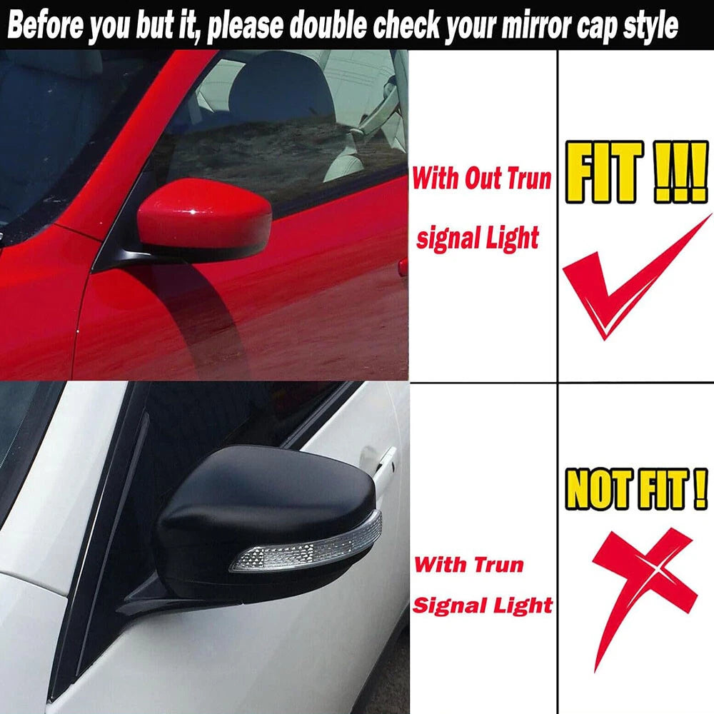 Carbon Fiber Wing Mirror Cap Covers for Infiniti G25 G37 (2007-2013)