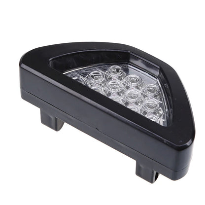 Universal 3rd F1 12 LED Strobe Rear Bumper Tail Brake Light for Cars