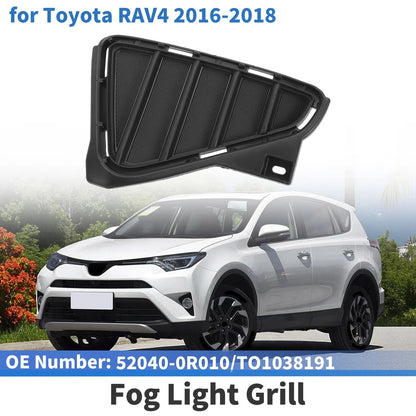 Front Left Bumper Fog Light Cover for Toyota RAV4 (2016–2018)