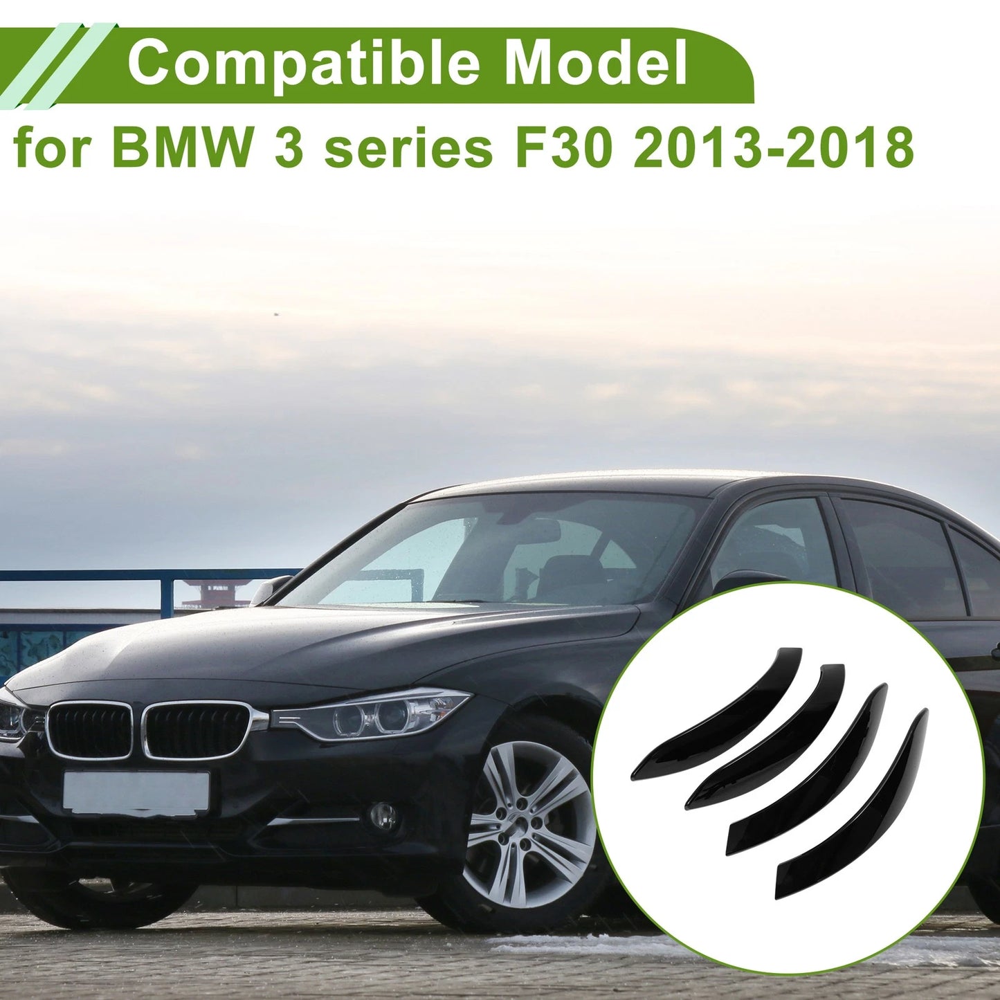 Door Panel Handle Pull Trim Cover for BMW 3 Series (2013-2018)