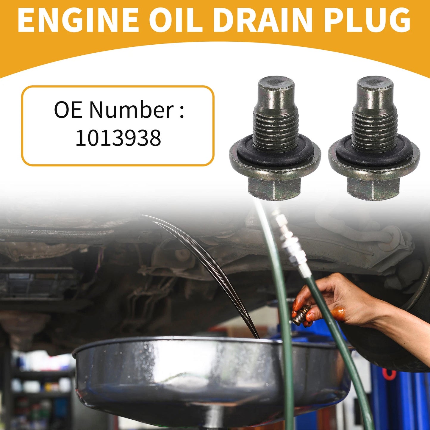 Oil Drain Plug Pan Thread Repair for Lincoln Bronze Tone