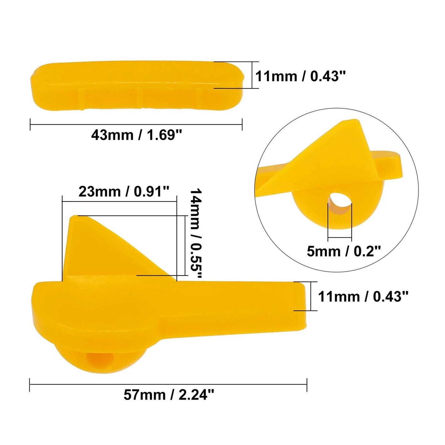 6 x Sets Motorcycle Tire Changer Demount Head Plastic Insert for Motorcycle