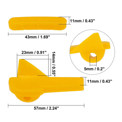 6 x Sets Motorcycle Tire Changer Demount Head Plastic Insert for Motorcycle