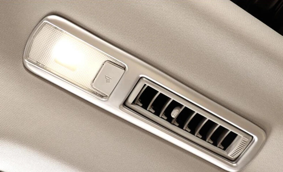 Inner Silver Rear Roof Air Vent ABS Outlet Cover for 2020-2023 Toyota Highlander (2020-2023)