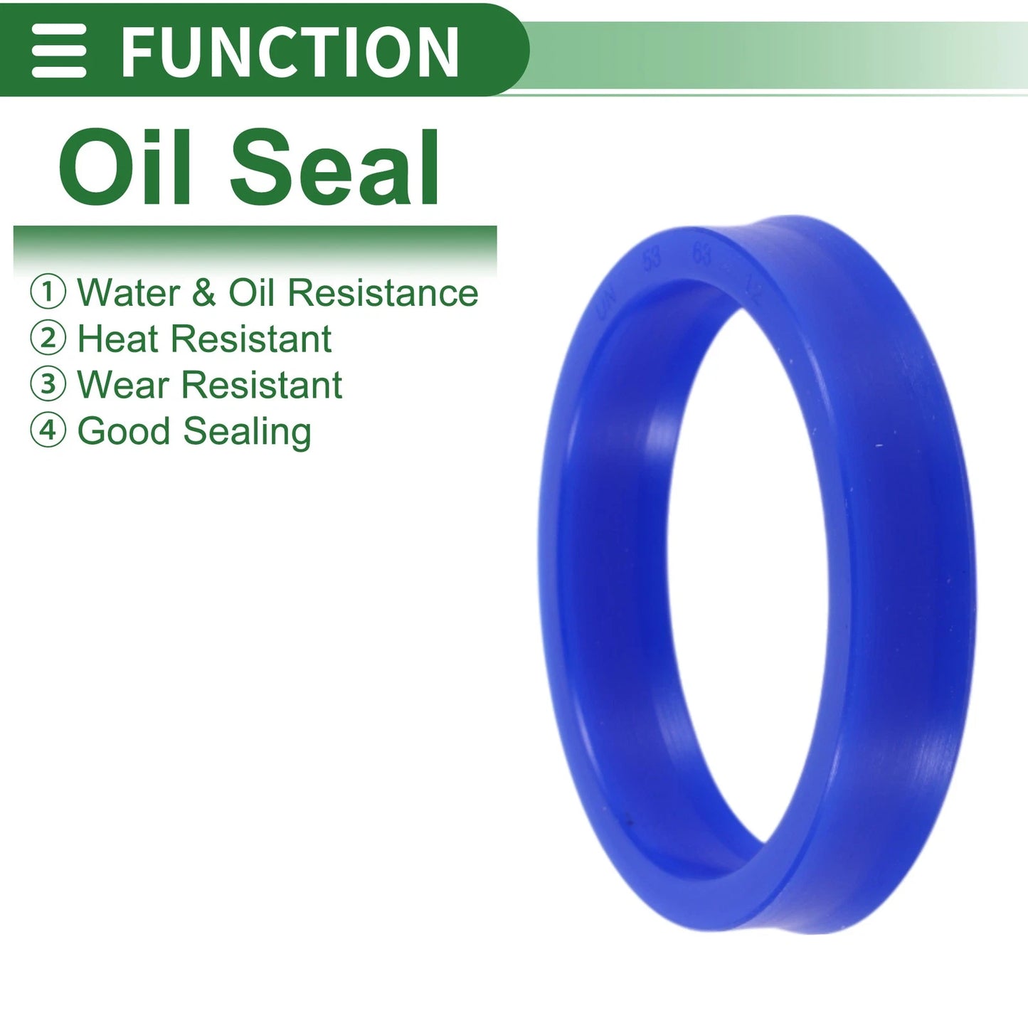Oil Seal 5 x 53x63x12mm TPU Rotary Shaft Seal for Make Model