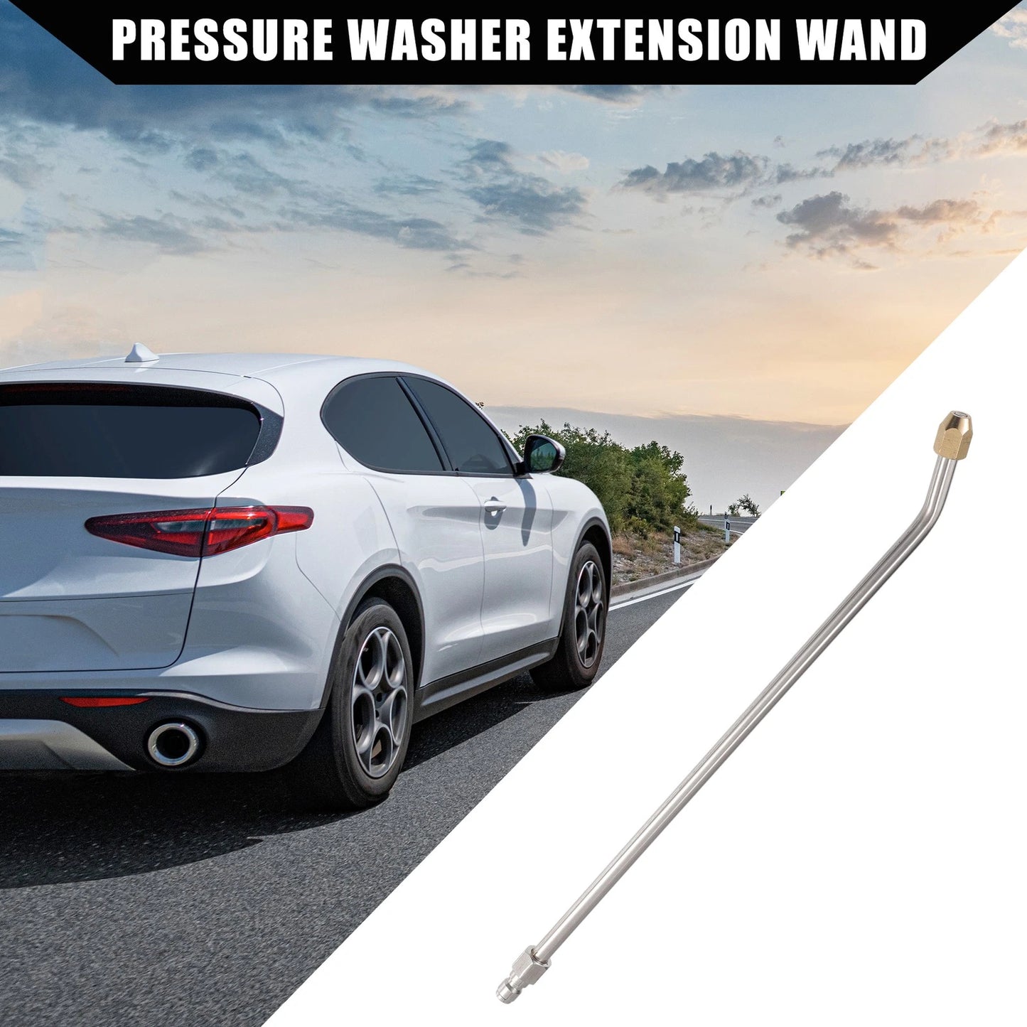 Pressure Washer Extension Wand 35cm Y Shape 30 Degree for Car Motorcycle Bike