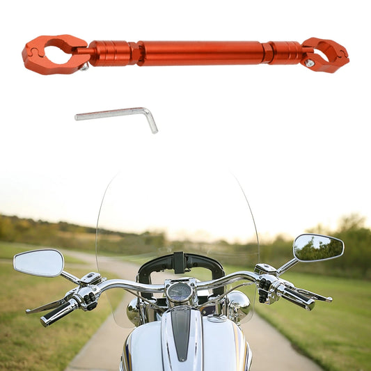 Motorcycle Balance Bar 1 Adjustable Handlebars Orange Wrench for Motorcycle