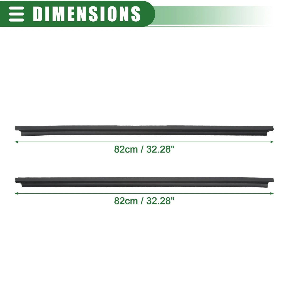 Front Door Window Weatherstrip for Toyota Hilux (2005-2014)