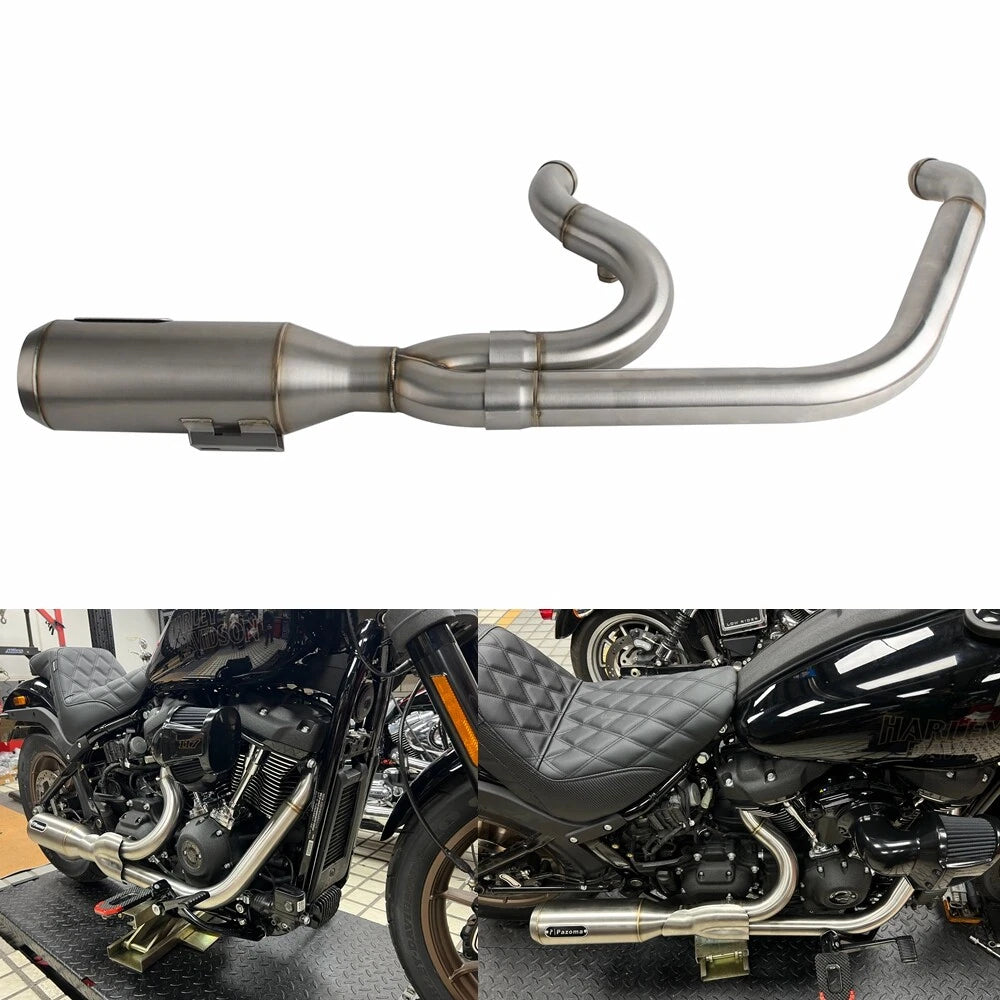 Exhaust Muffler Pipe for Harley Softail Street Bob Fat Bob Low Rider (2018-2023)