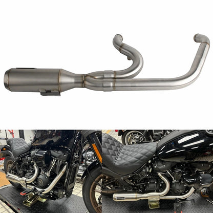 Exhaust Muffler Pipe for Harley Softail Street Bob Fat Bob Low Rider (2018-2023)