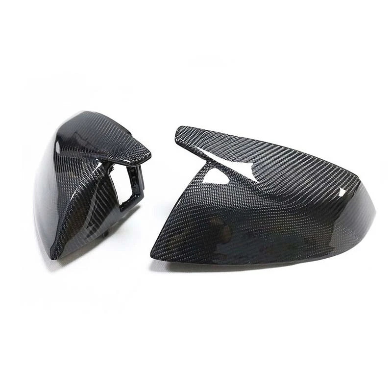 Replace Carbon Fiber Wing Mirror Cover Housing Kit Fit For Audi Q5 Q7 2017-2023