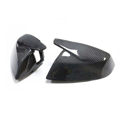 Replace Carbon Fiber Wing Mirror Cover Housing Kit Fit For Audi Q5 Q7 2017-2023