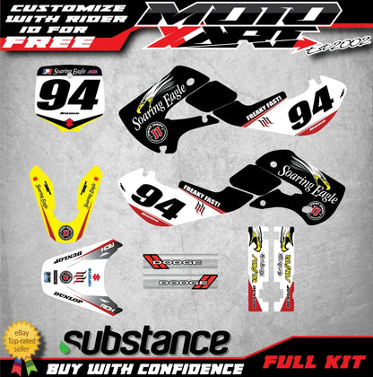 Custom Graphics Kit EAGLE Style for Suzuki DRZ 110 (2000-2025) Decals