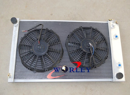 3 Row Aluminum Radiator + Fan for Chevy El Camino (1978-1987)