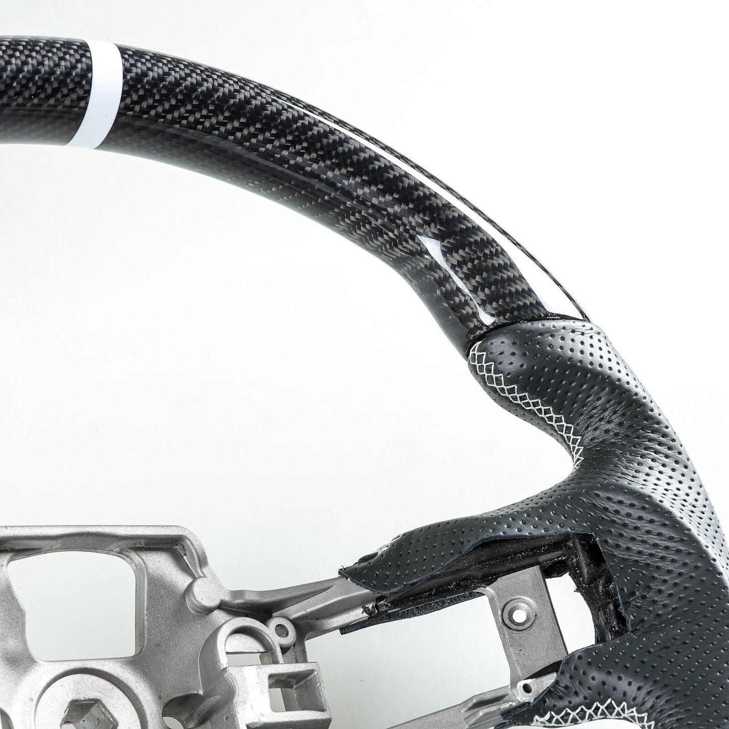 Steering Wheel, Carbon Fiber Perforated Leather for Ford Mustang (2015-2017)