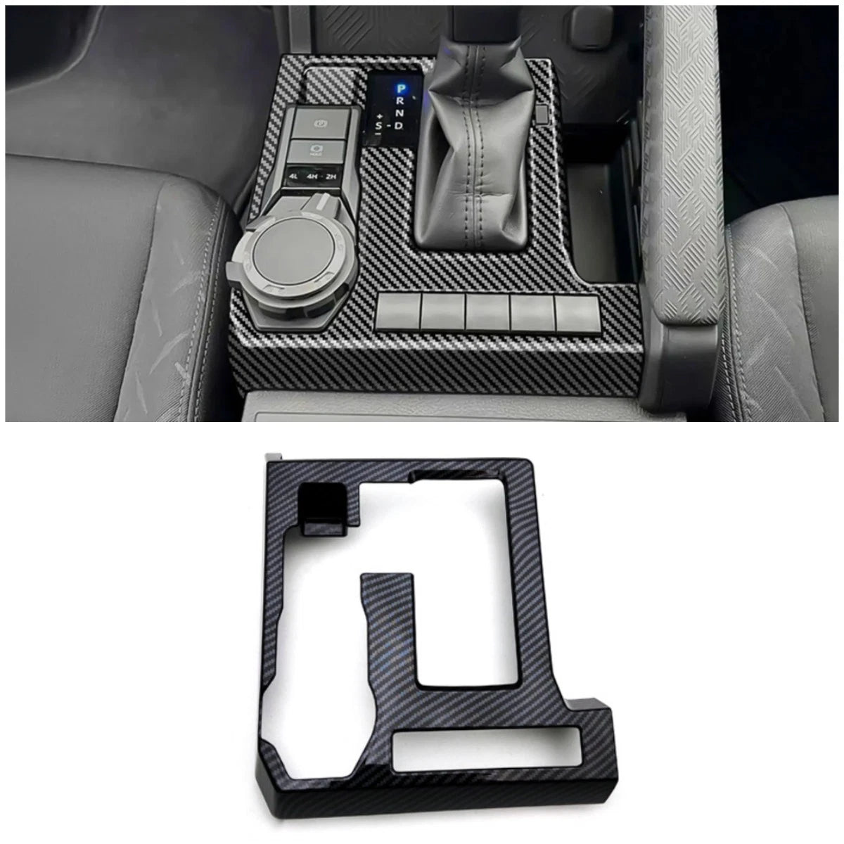 LHD Carbon Fiber Gear Shift Panel Cover for 2024-2025 Toyota Tacoma