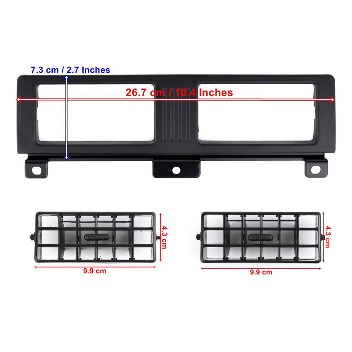 Vent Set Air Condition Grille Trim Fits Nissan Navara D21 Pickup Truck 86-97 D11