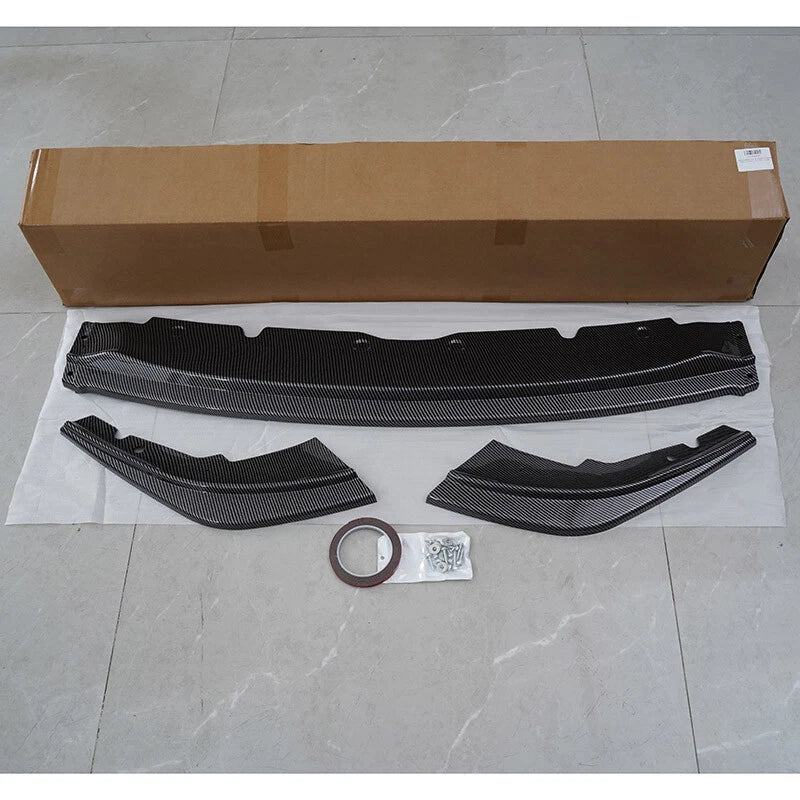 Front Splitter Spoiler Lip for BMW 1 Series F40 M Sport 2019-2023 Carbon Black