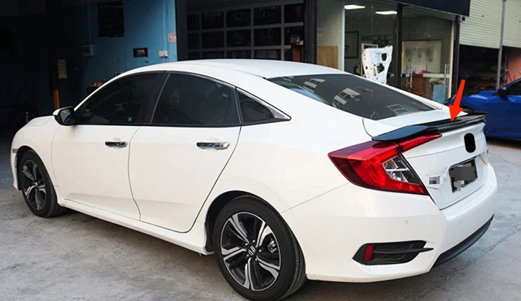 Light Gloss Black RS Spoiler Wing for Honda Civic 4DR Sedan (2016-2021)