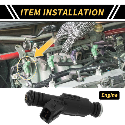 Fuel Injector Nozzle for Jeep Grand Cherokee 4 Holes Black (1993-2023)