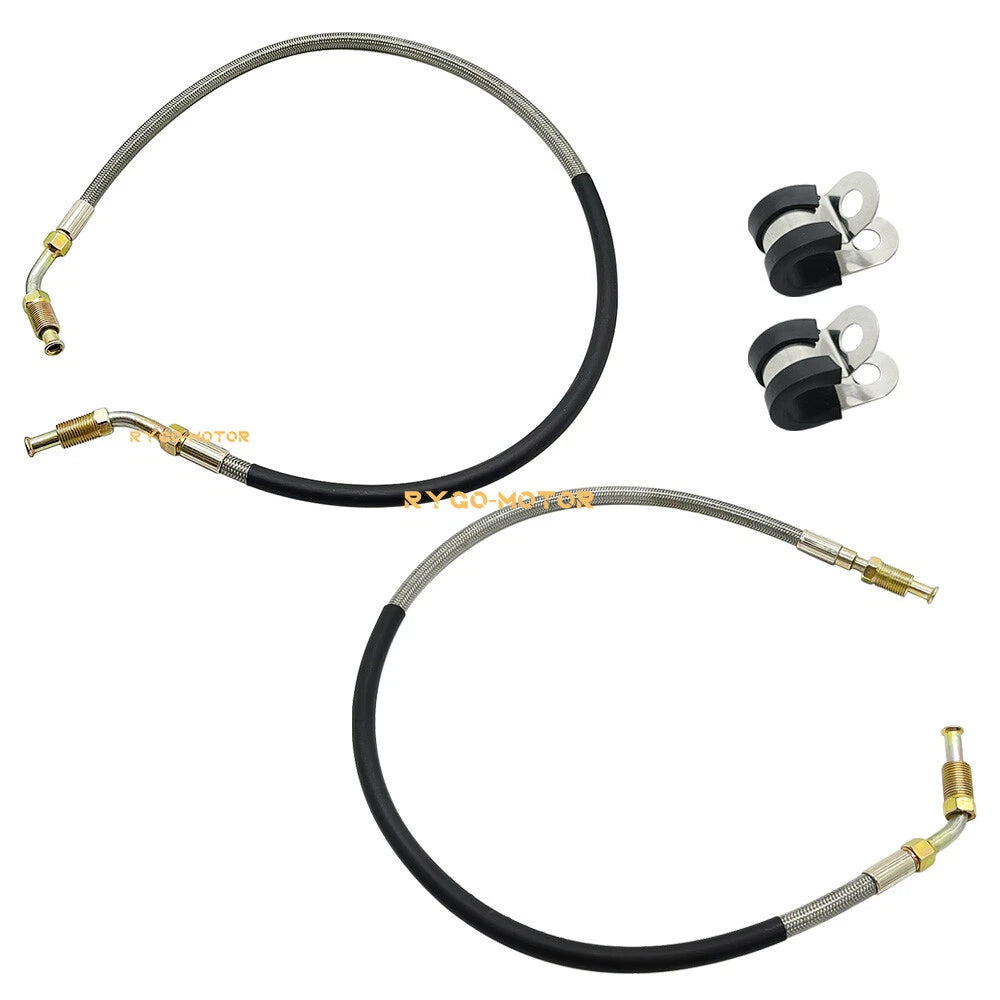 Front Brake Line Left & Right W/Fitting for Polaris Big Boss