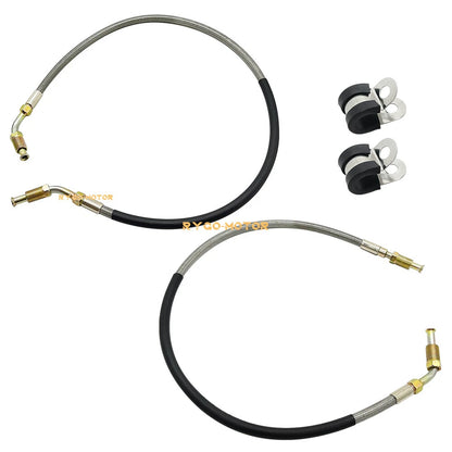 Front Brake Line Left & Right W/Fitting for Polaris Big Boss