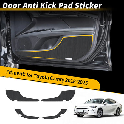 Car Door Anti Kick Pad Sticker Scratch Protector for Toyota Camry (2018-2025)