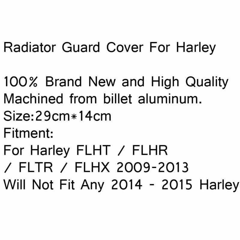 Radiator Cover Trim for Harley Touring, Road King, Street Glide (2014-2023)
