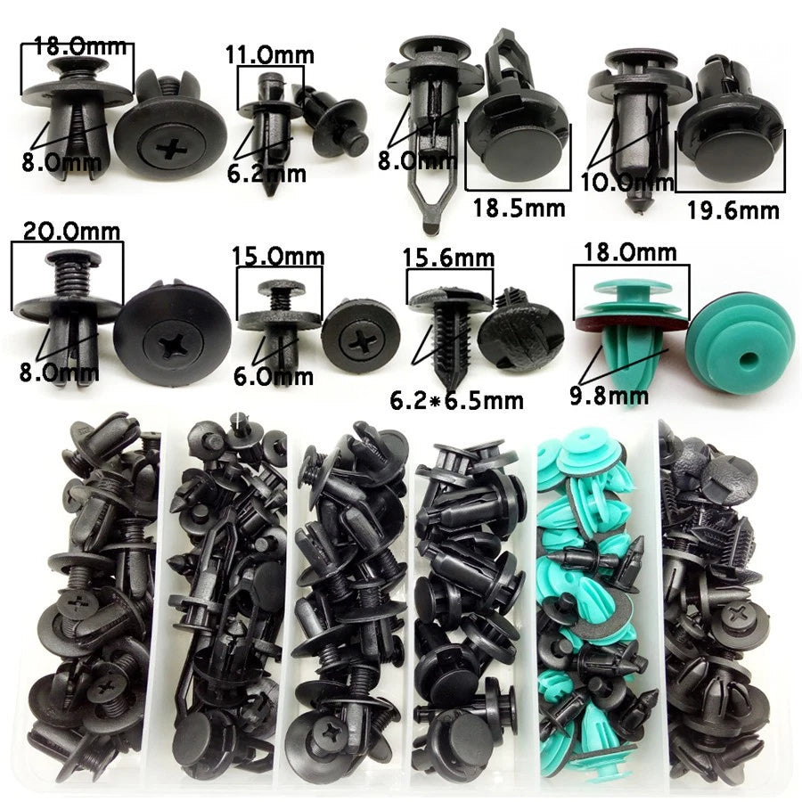 Mixed Size Fastener Clips for Door Interior Panel Bumper Fender - AU