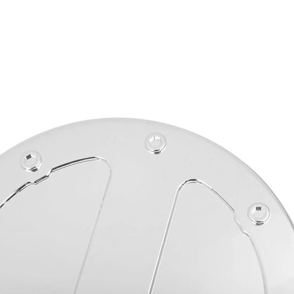 Silver Tone Gas Tank Cap Fuel Filler Door Cover for Ford F150 (2009-2014)