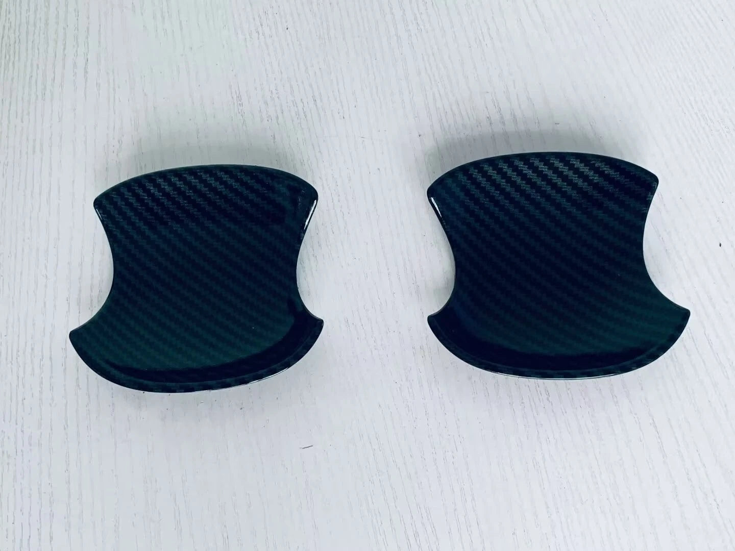 Carbon Fiber Front Door Handle Bowl Lid Cover Trim for Toyota Prius (2023-2024)
