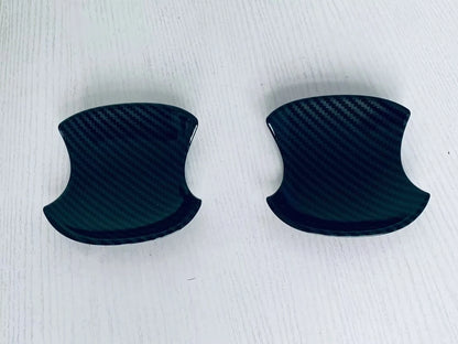 Carbon Fiber Front Door Handle Bowl Lid Cover Trim for Toyota Prius (2023-2024)