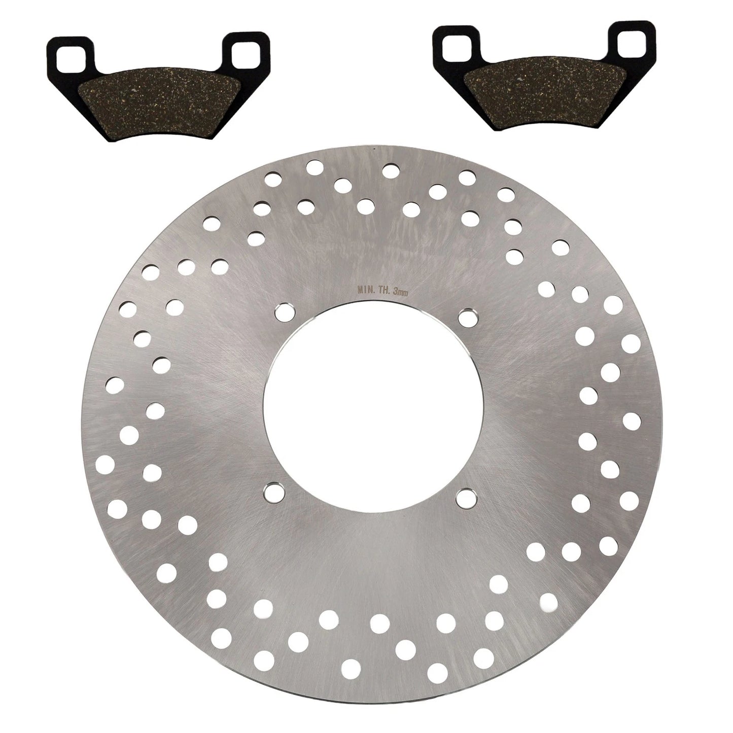 Rear Brake Rotor & Semi-Metallic Pads for Arctic Cat 1000 MudPro (2010–2017)