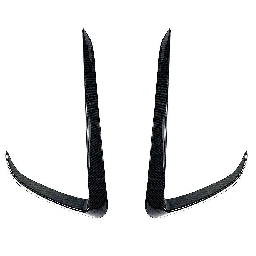 Carbon Style Canards Covers Trims for Tesla Model Y (2020–2024)