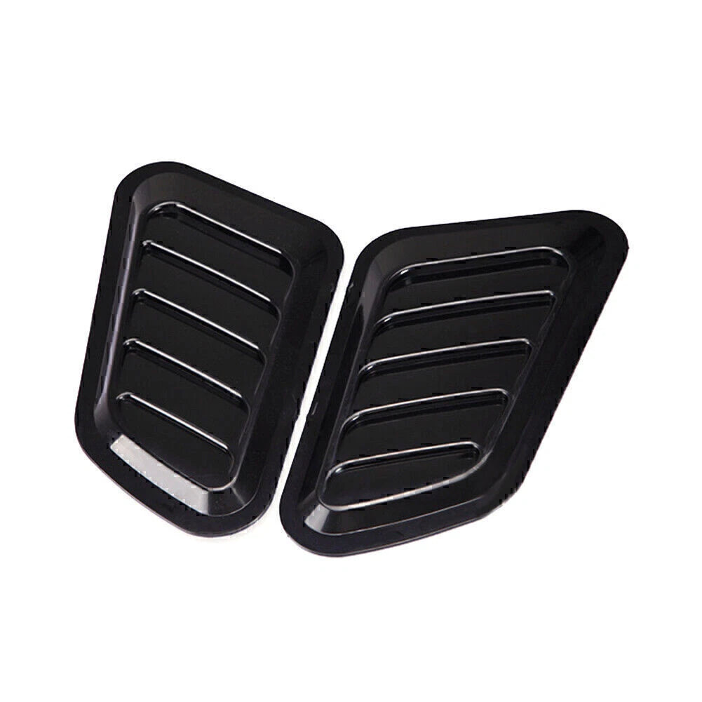 Car Decorative Air Flow Intake Hood Scoop Vent Bonnet Cover Black