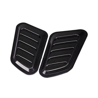 Car Decorative Air Flow Intake Hood Scoop Vent Bonnet Cover Black