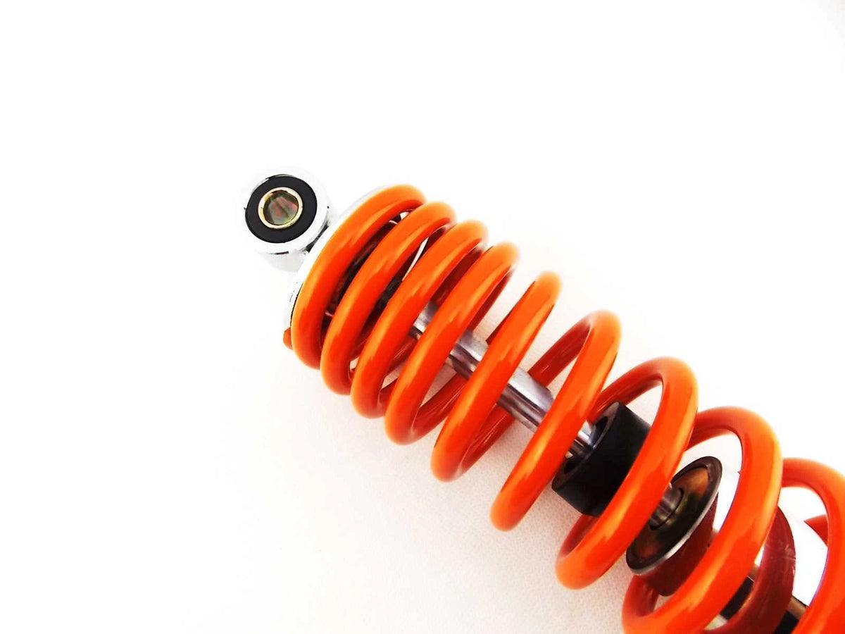 365mm JBS Orange/Chrome Shock Absorbers for Kawasaki F8 250 Bison
