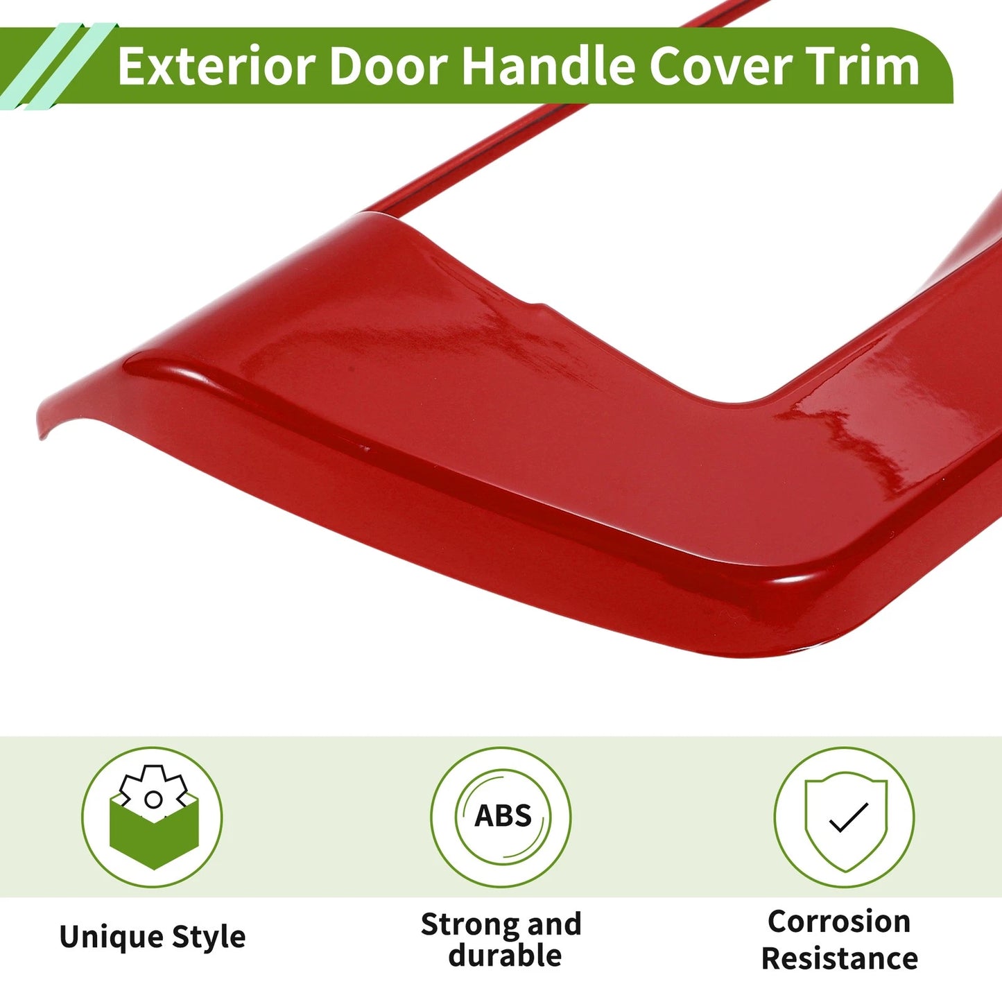 Exterior Trim Tailgate for Ford F150 Red ABS 2 x Covers (2015-2020)