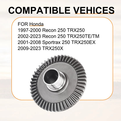 Rear Final Drive Ring Gear for Honda Recon 250 TRX250 TE/TM 97-23