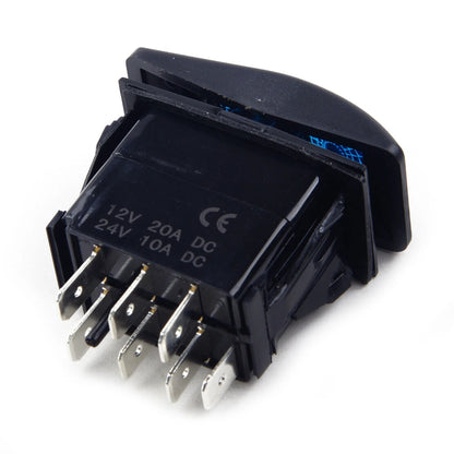 12V 24V 7 Pin LED DPDT Momentary Rocker Switch for Boat