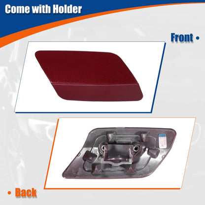 Right Side Front Bumper Washer Nozzle Cover for BMW E92 Dark Red (2011-2013)