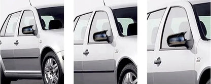 Side View Mirror Covers Gloss Black 2 Piece for VW Golf MK4 (1997-2003)