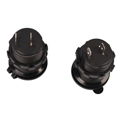 2 x Cigarette Lighter Socket 12V Power Outlet Receptacle for Car Marine ATV
