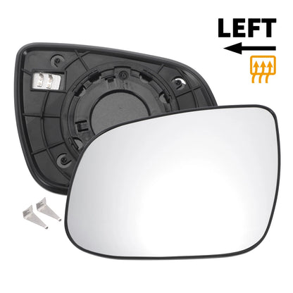 Left Side Heated White Mirror Glass for KIA Rio (2010-2012)