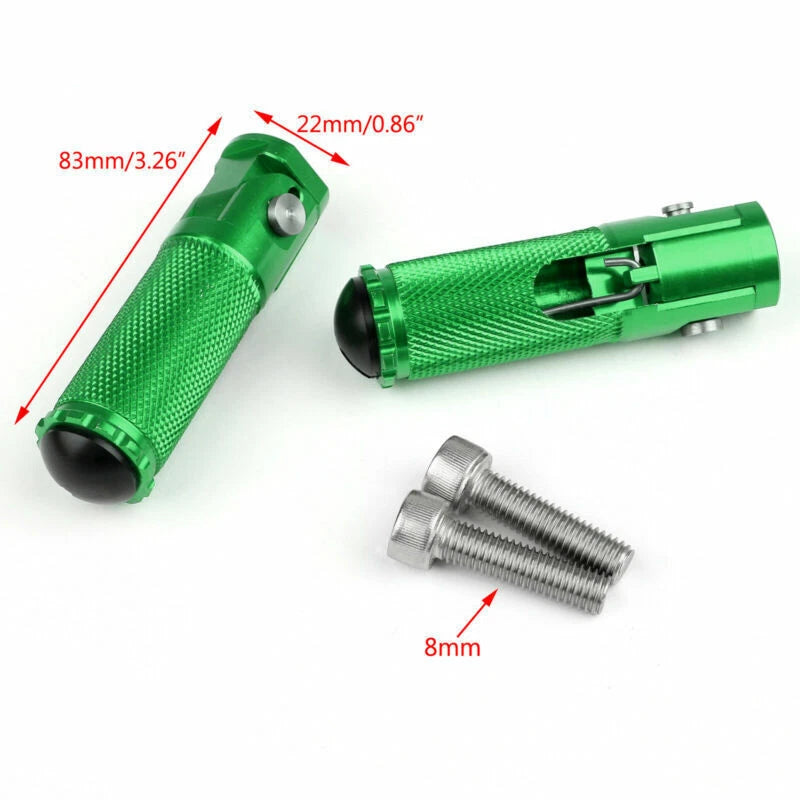 CNC Folding Foot Pegs for Universal Motorcycle (Gre, F3)