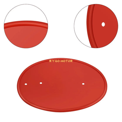 Front Number Plate Red Plastic for Honda Z50 (1979–1987)