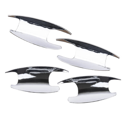 Silver Door Handle Bowl Cover Trim for Benz C E GLC Class (2015-2023)