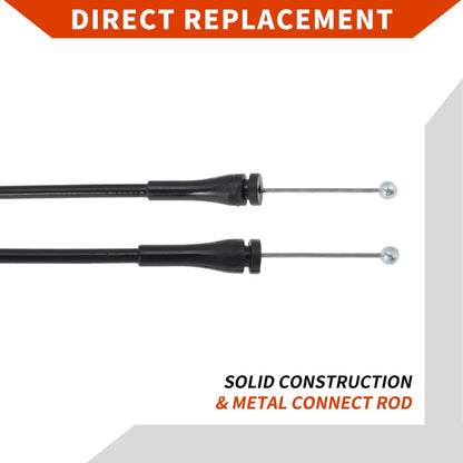 2 x Cargo Door Latch Release Cables for Ford E150 E250 E350 (2000-2014)